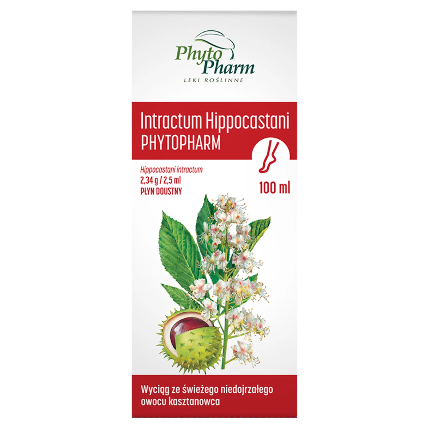 Intractum Hippocastani Phytopharm, 2,34 g/2,5 ml, płyn doustny, 100 ml