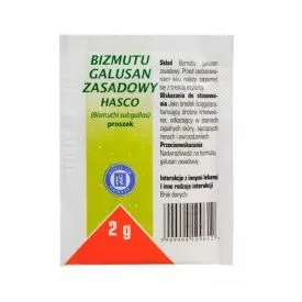 Bizmutu galusan zasadowy Hasco (Dermatol), proszek, 2 g