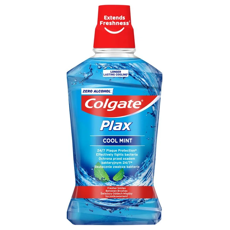 Colgate Plax Cool Mint, płyn do płukania jamy ustnej, 500 ml