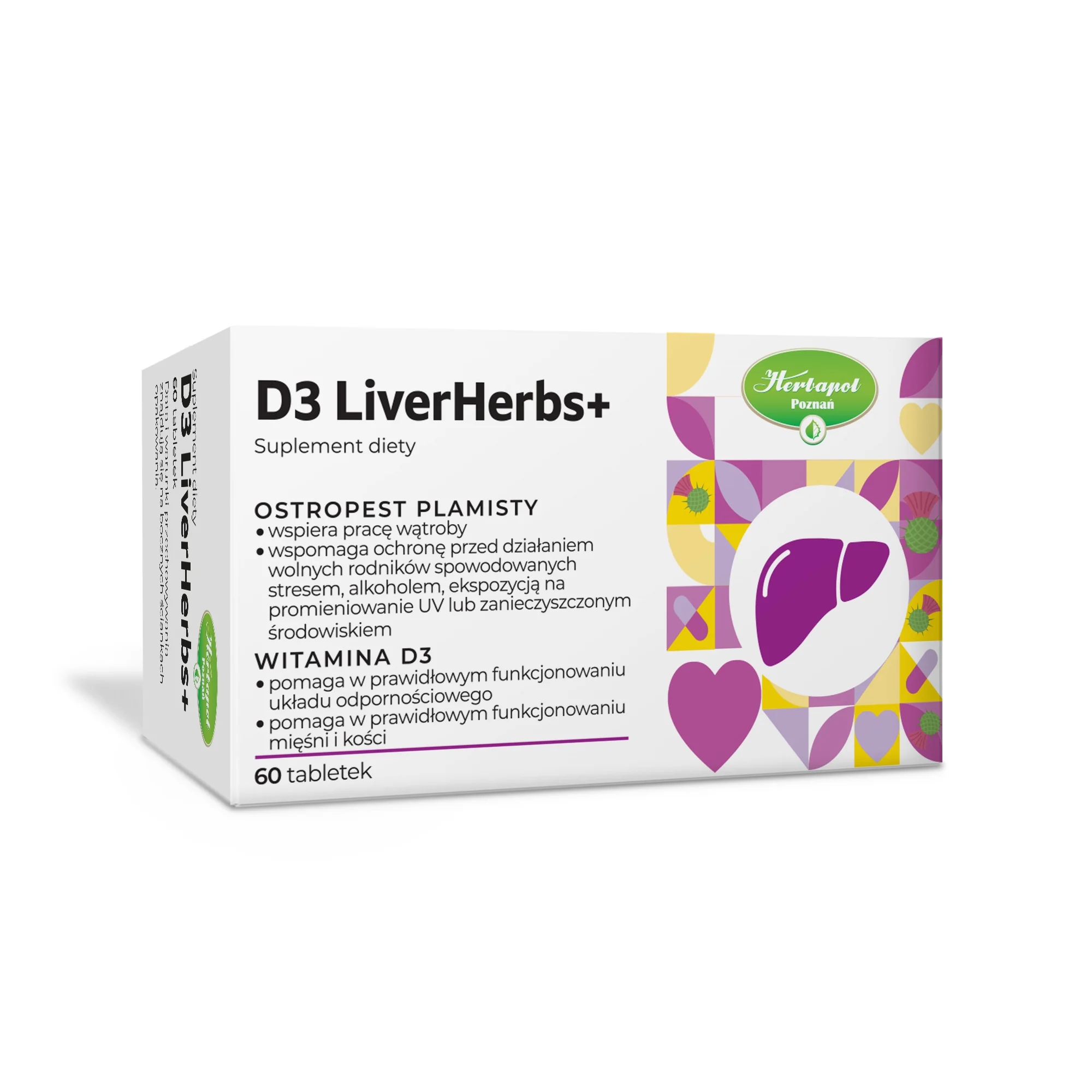 D3 LiverHerbs+, 60 tabletek