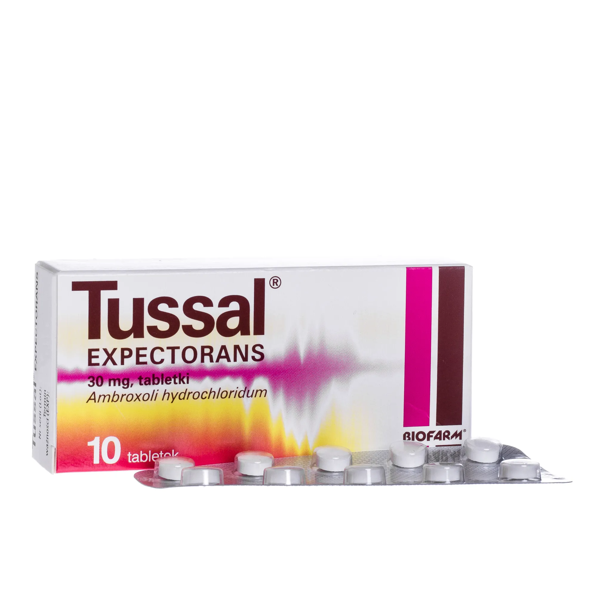 Tussal Expectorans, 30 mg, 10 tabletek