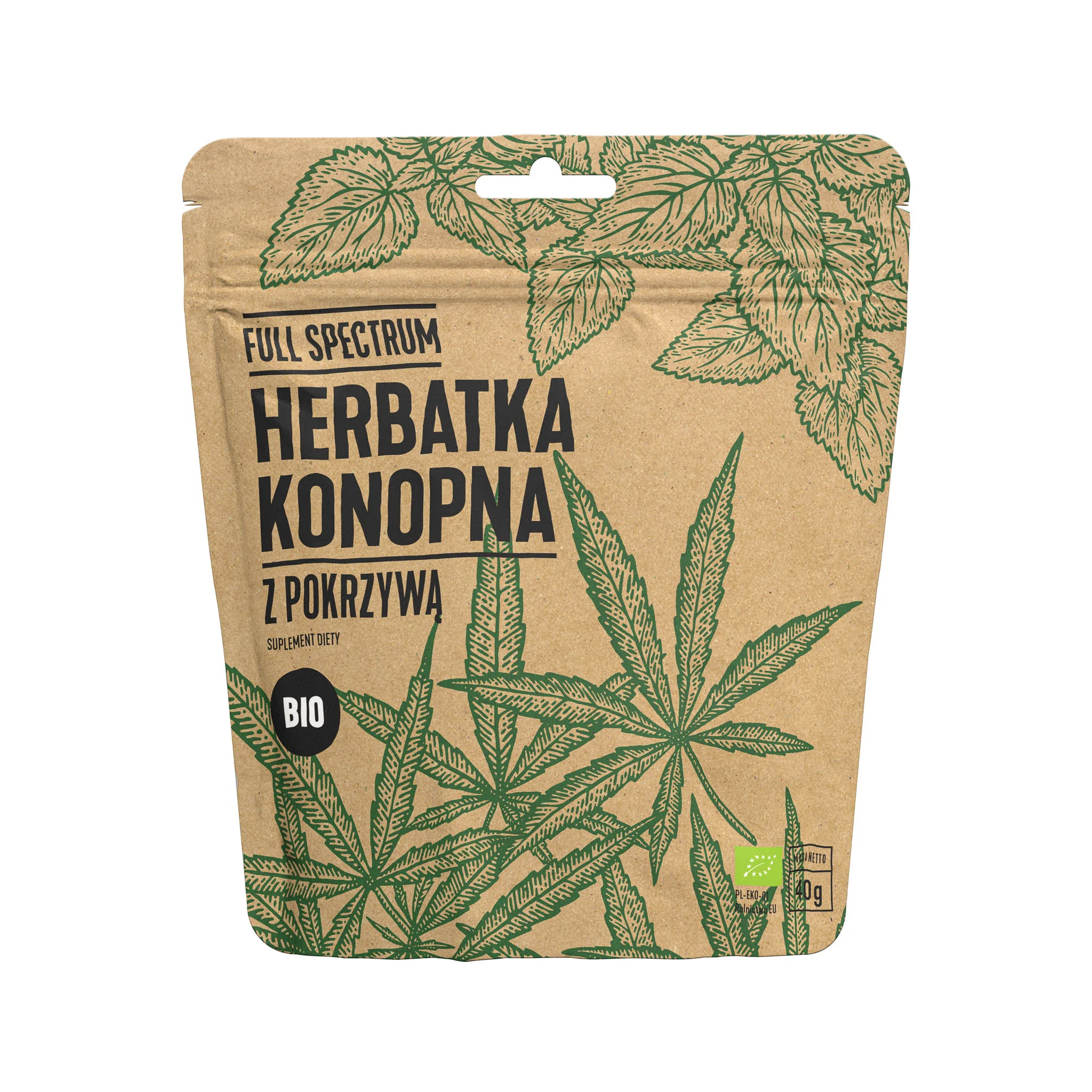 Cosma Full Spectrum herbatka konopna z pokrzywą, 40 g