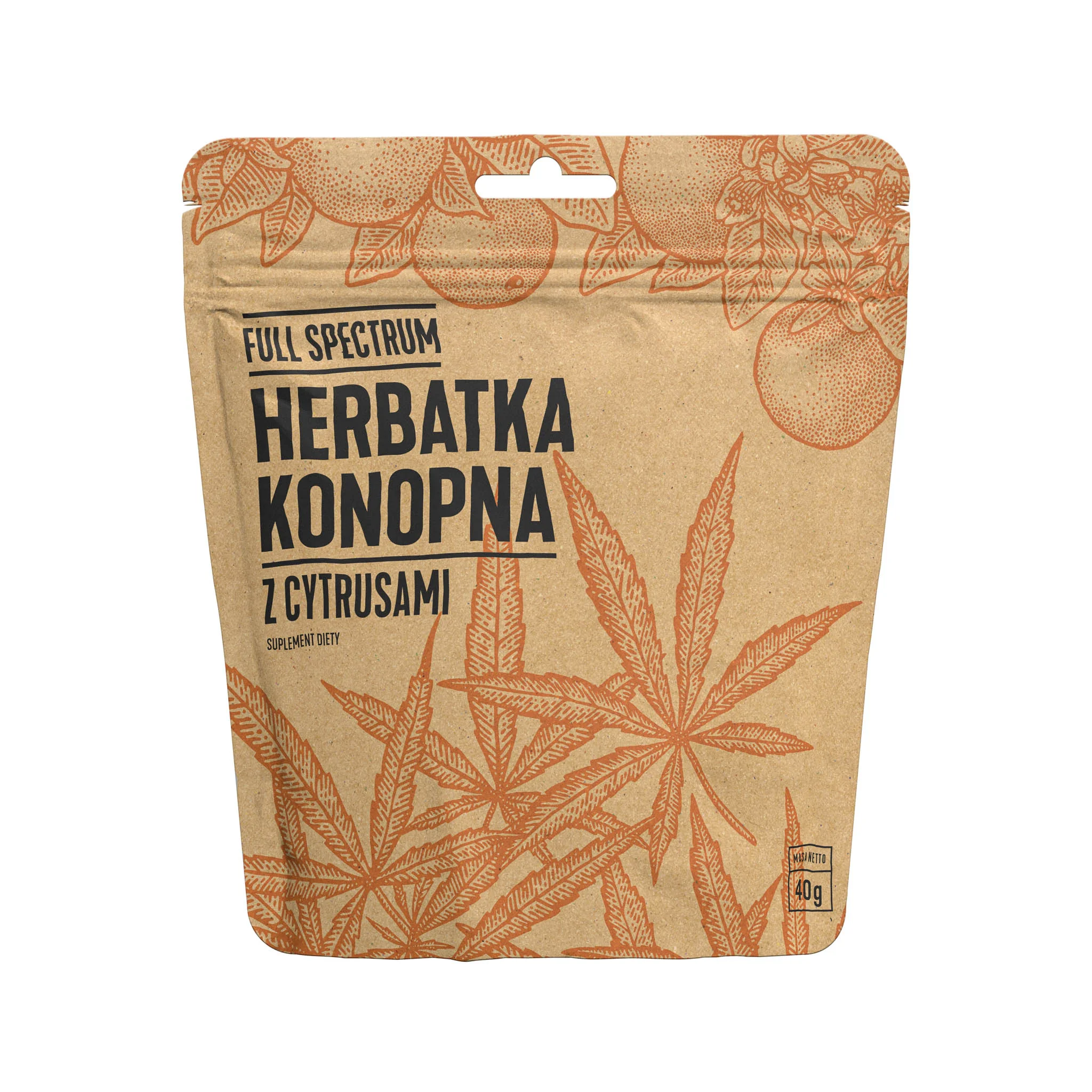 Cosma Full Spectrum herbatka konopna z cytrusami, 40 g