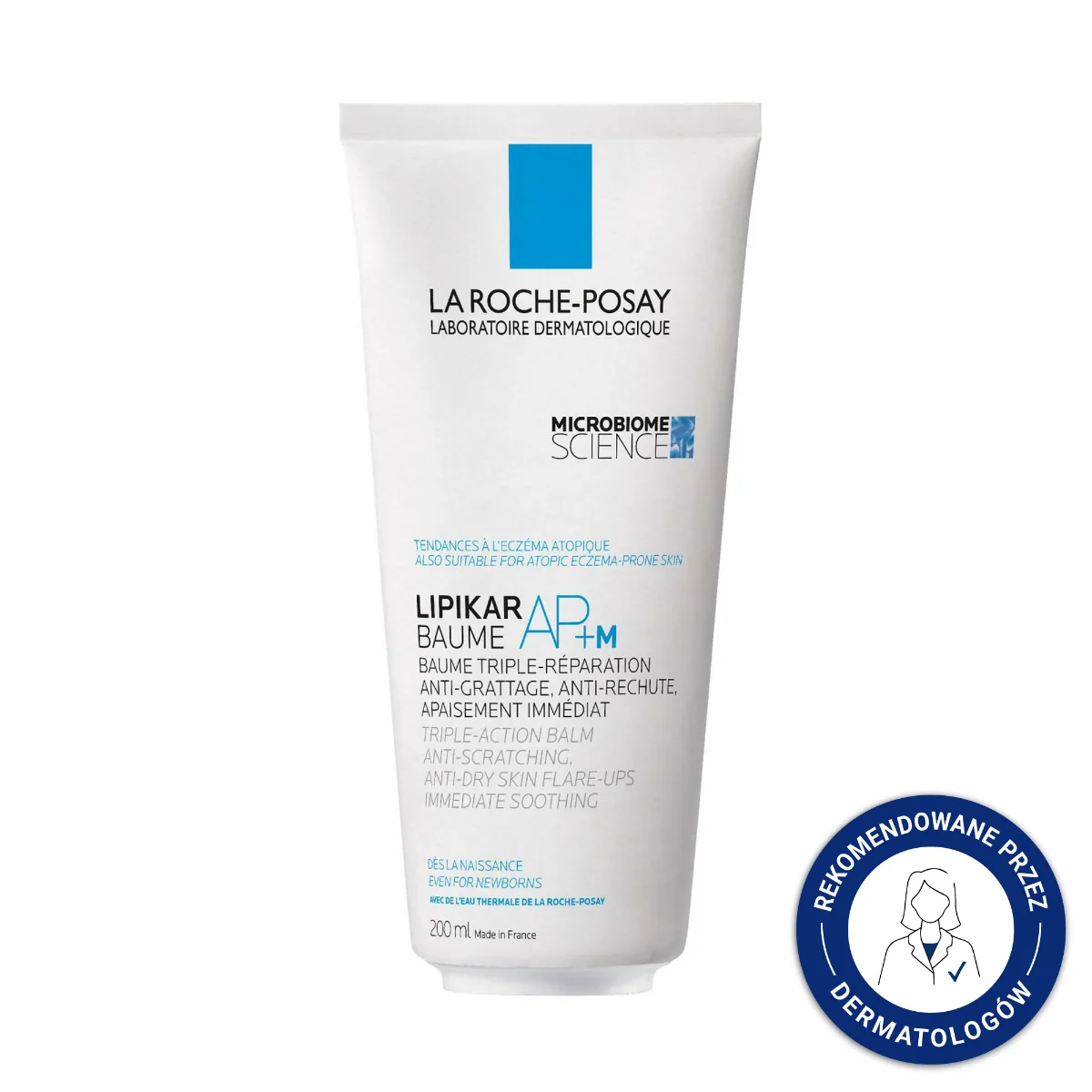 La Roche-Posay Lipikar Baume AP+M Eco-Tube, kojący balsam do ciała, 200 ml