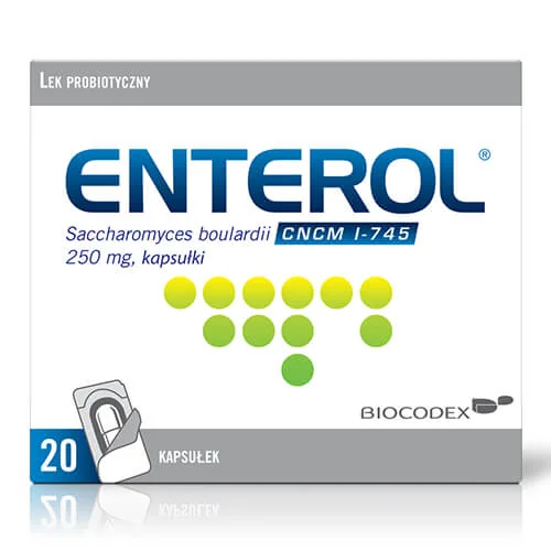 Enterol 250 mg, 20 kapsułek