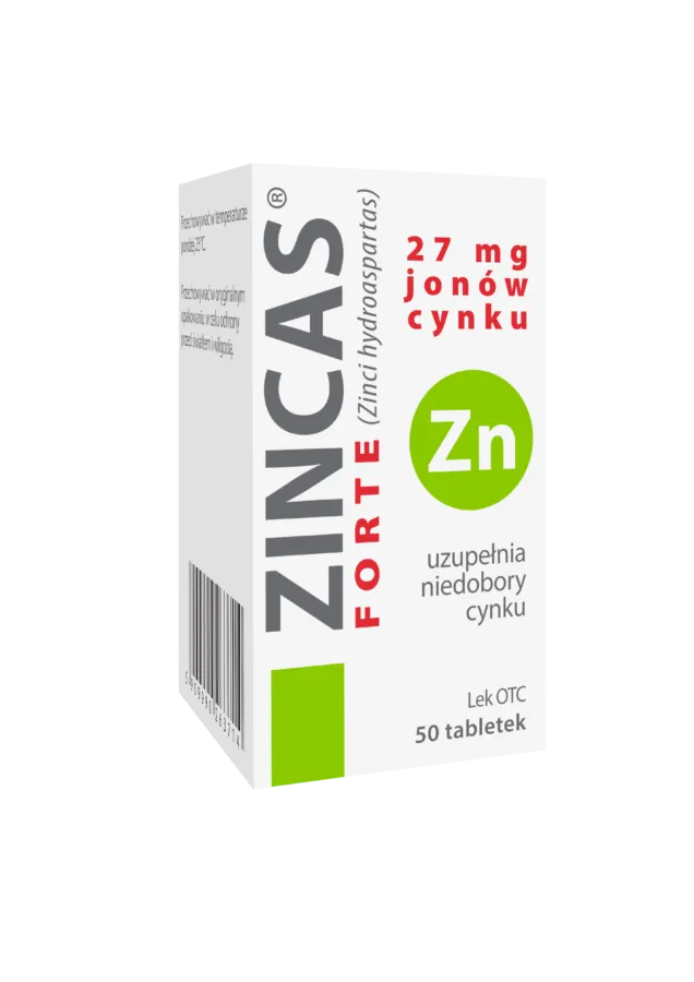 Zincas Forte, 27 mg, 50 tabletek