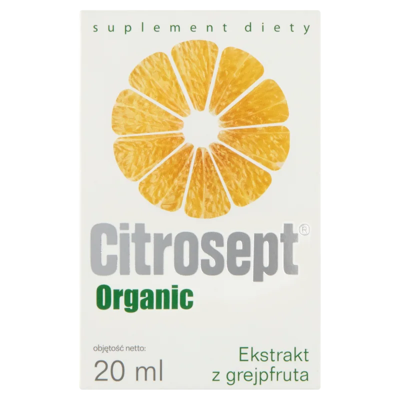 Citrosept Organic, ekstrakt z grejpfruta, 20 ml