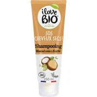 I love BIO organiczny szampon SOS do włosów suchych Olej Makadamia i Masło Shea, 250 ml