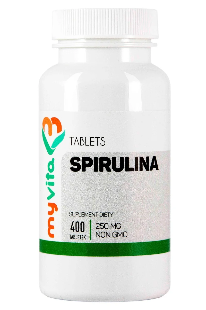 MyVita Spirulina, 250 mg, suplement diety, 400 tabletek