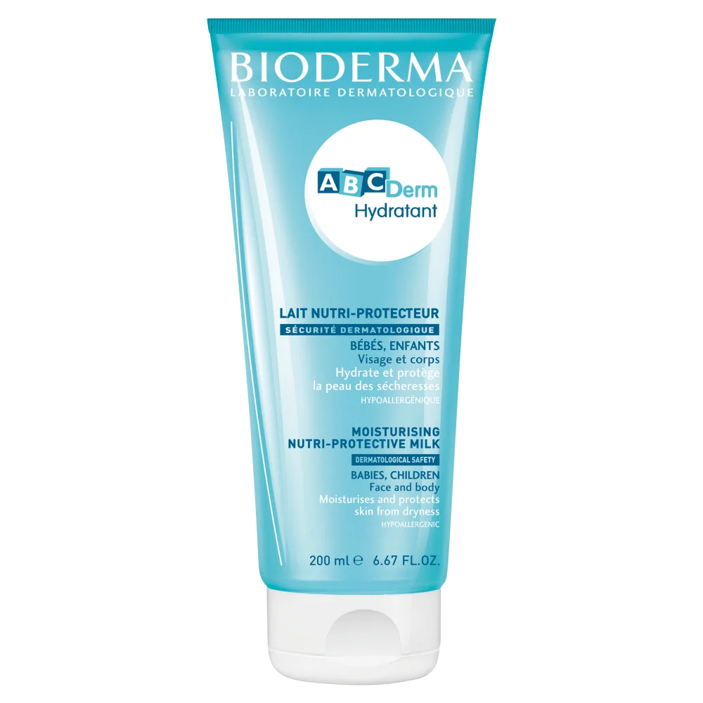 Bioderma Abcderm Hydratant, krem-mleczko ultra-nawilżający dla dzieci i niemowląt, 200ml