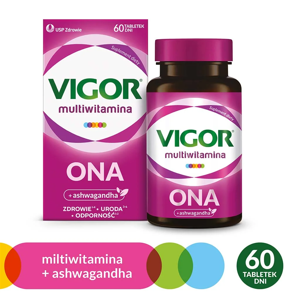 Vigor Multiwitamina ONA suplement diety, 60 tabletek