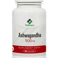 Ashwagandha, ekstrakt, 500 mg, suplement diety, 60 kapsułek