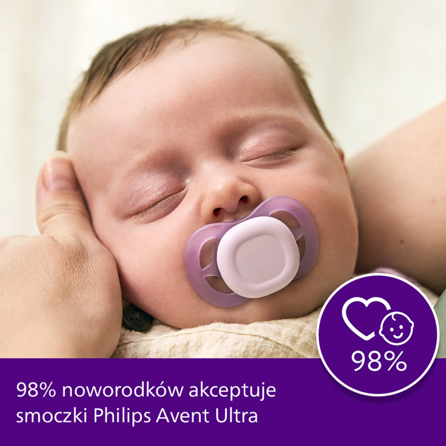 Philips Avent Ultra Start SCF075/04 smoczek ortodontyczny, 0-2 m, 2 szt. 