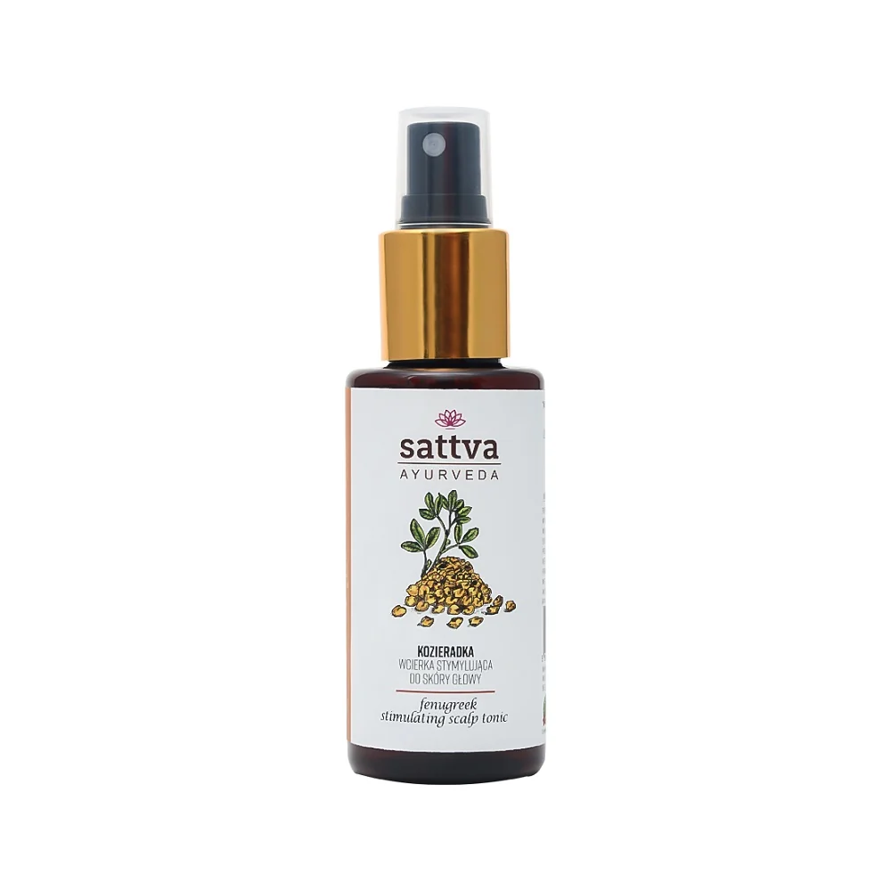 Sattva Stimulating Scalp Tonic, wcierka stymulująca do skóry głowy Kozieradka, 100 ml