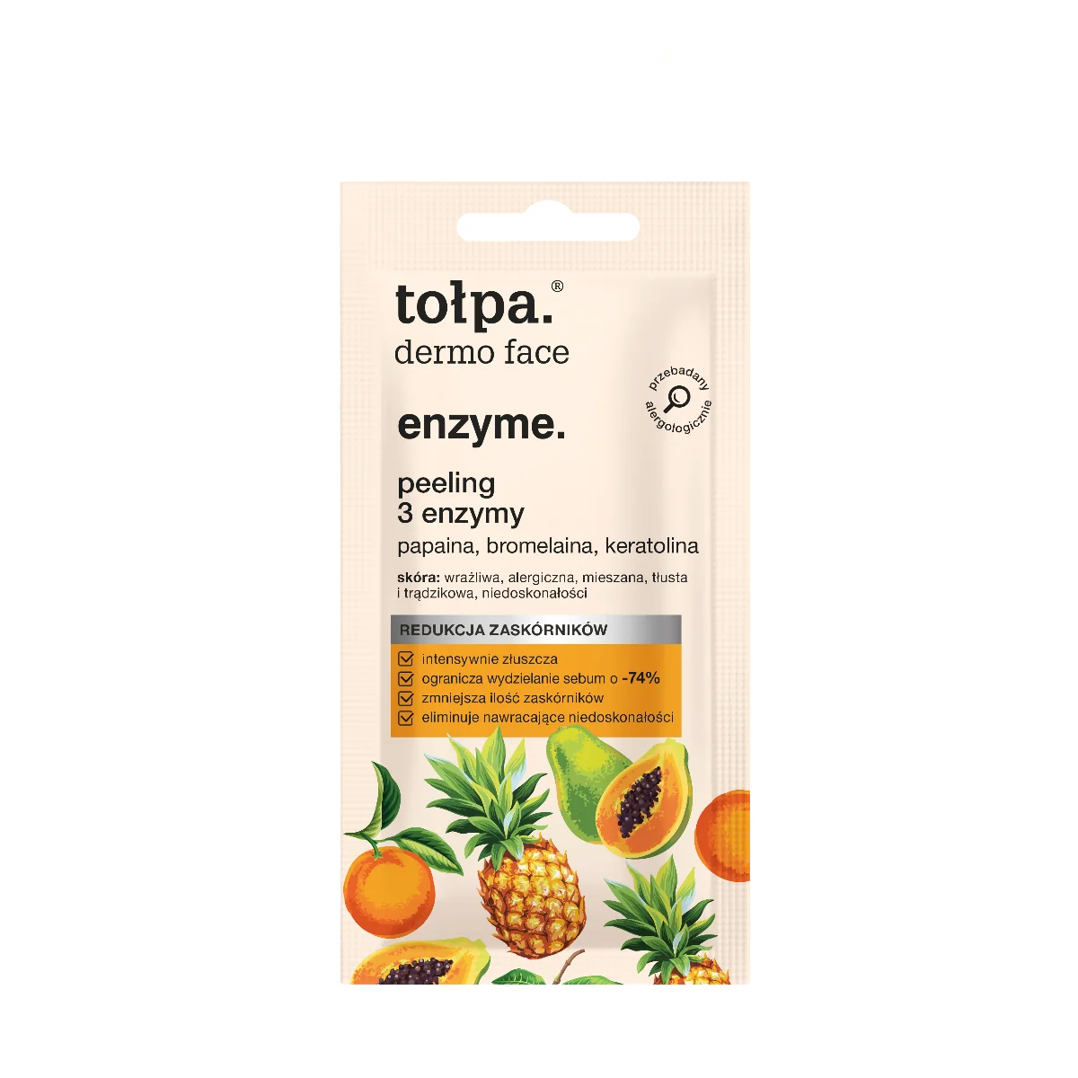 Tołpa Dermo Face Enzyme. Peeling 3 enzymy, 8 ml