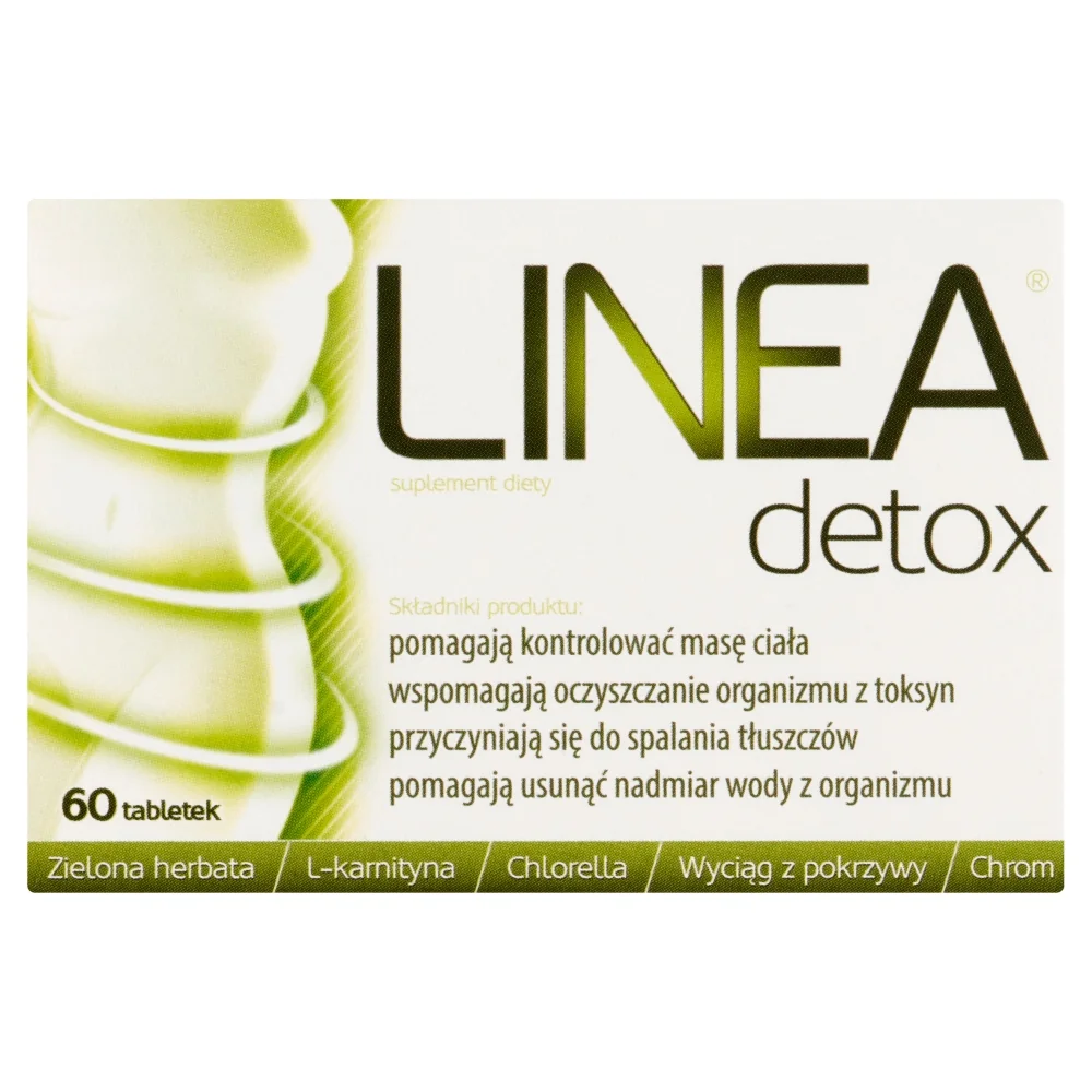 Linea Detox, suplement diety pomagający kontrolować masę ciała, 60 tabletek