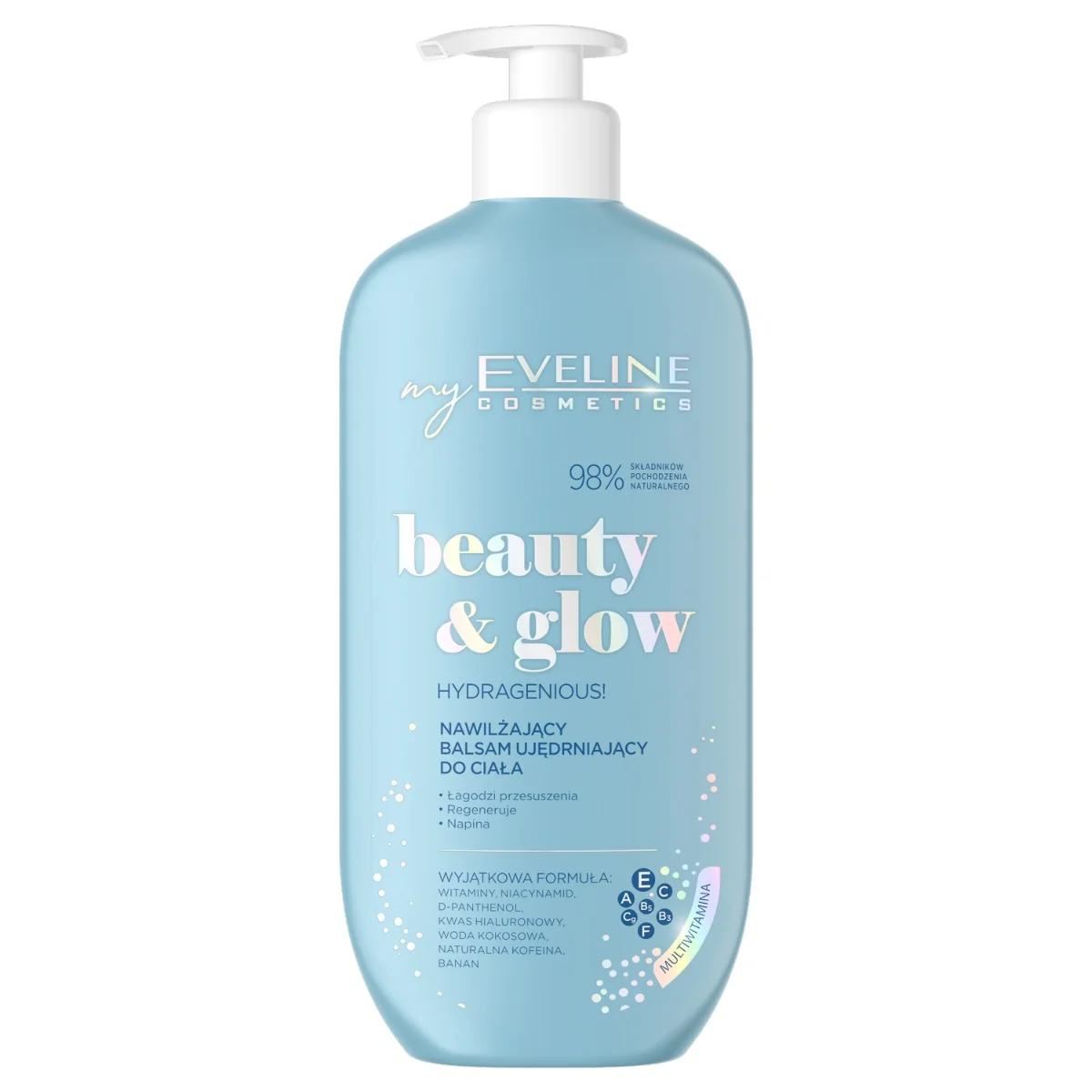 Eveline Cosmetics Beauty & Glow, nawilżający balsam ujędrniający do ciała, 350 ml