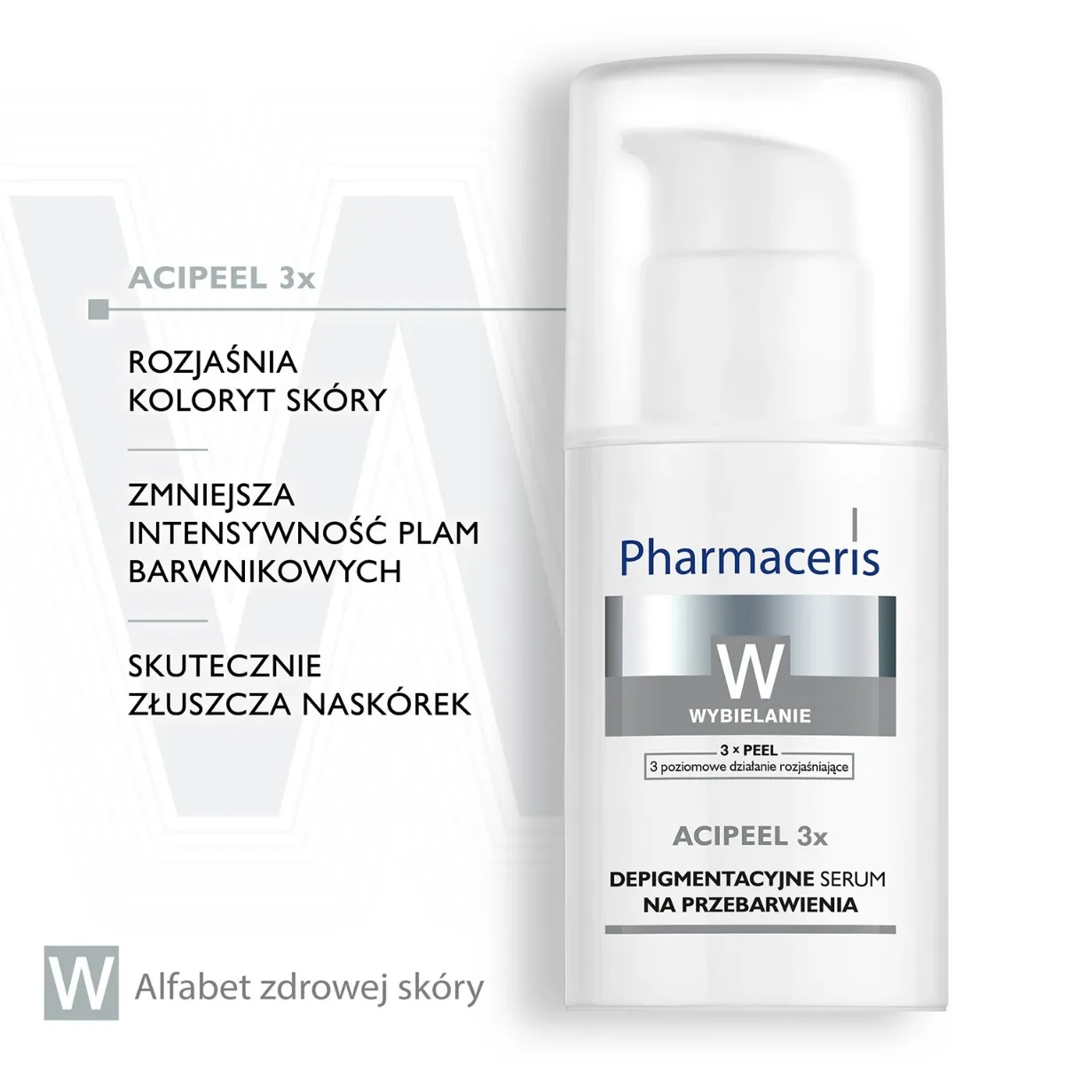 Pharmaceris W, Acipeel 3x, depigmentacyjne serum na przebarwienia, 30 ml 