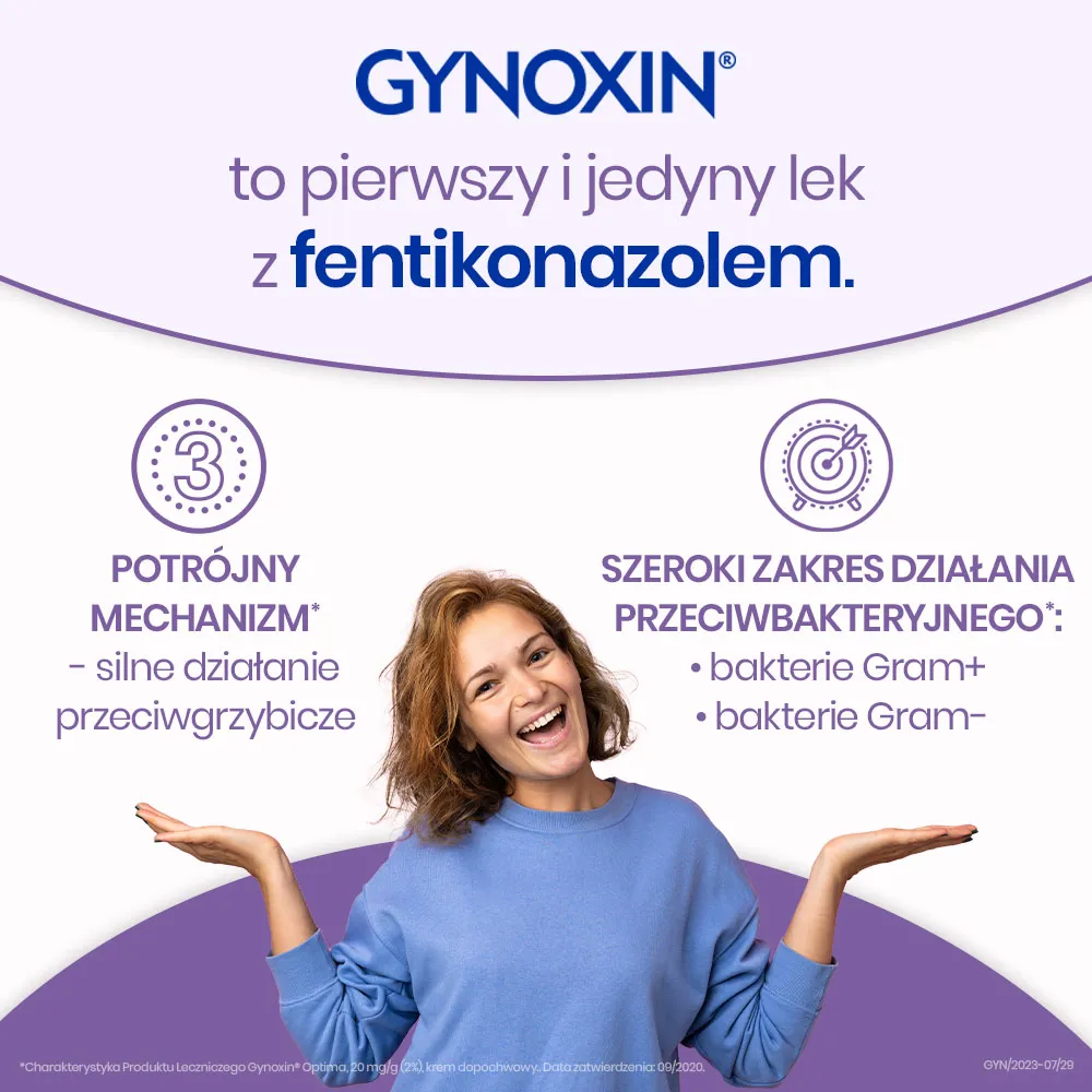 Gynoxin, 0,02 g/g, krem dopochwowy, 30 g 