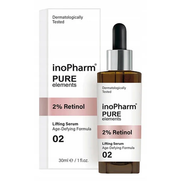 inoPharm Pure Elements, serum do twarzy z 2% retinolem, 30 ml