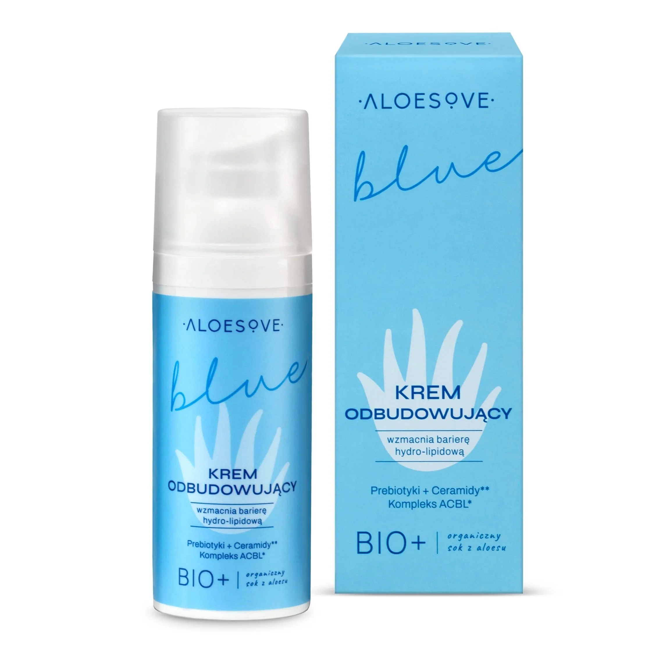 Aloesove Blue krem odbudowujący do twarzy, 50 ml