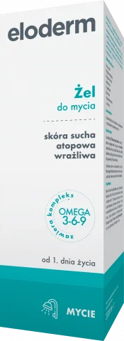 Eloderm żel do mycia, kompleks Omega 3 6 9, 200 ml