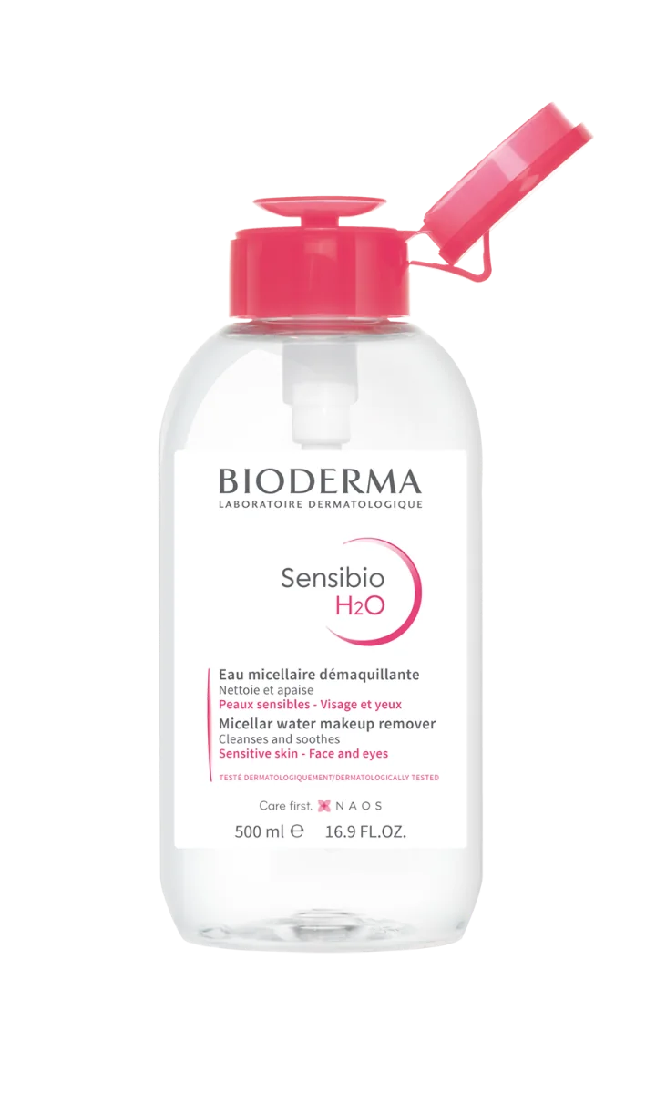 Bioderma Sensibio H2O, płyn micelarny, butelka z pompką, 500 ml