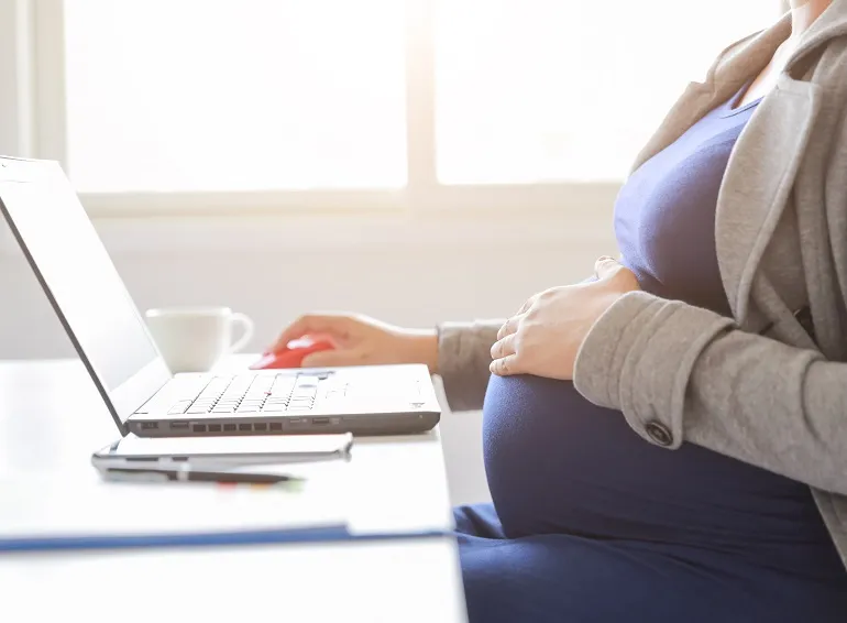 ciąża a praca przy komputerze