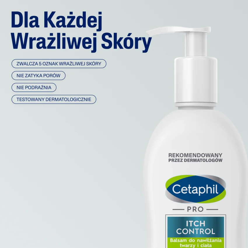 Cetaphil Pro Itch Control balsam do nawilżania twarzy i ciała, 295 ml