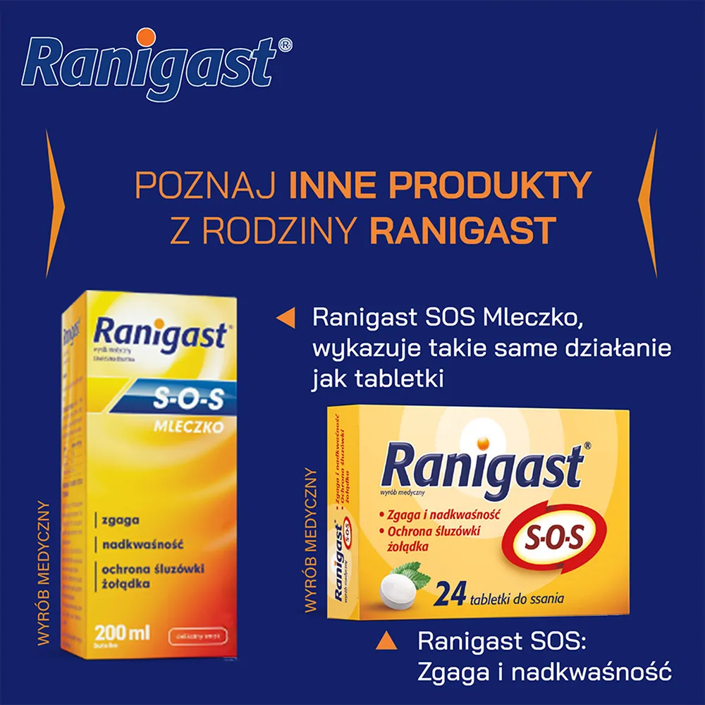 Famotydyna Ranigast, 20 mg, 20 tabletek powlekanych 