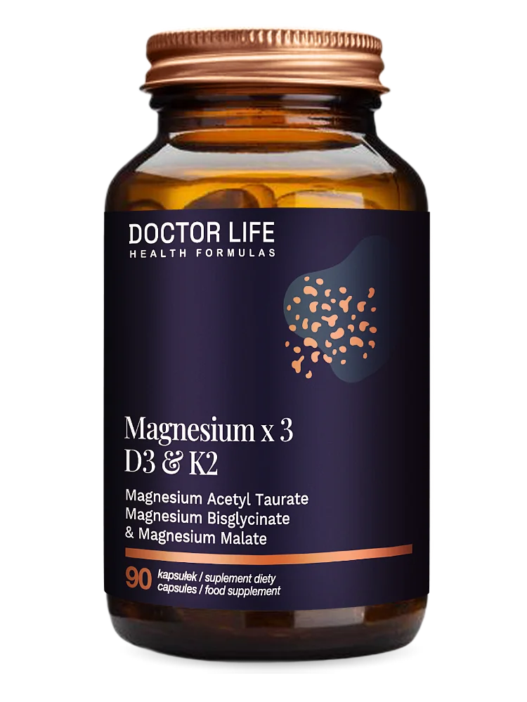 Doctor Life Magnesium z D3 & K2 90 kapsułek