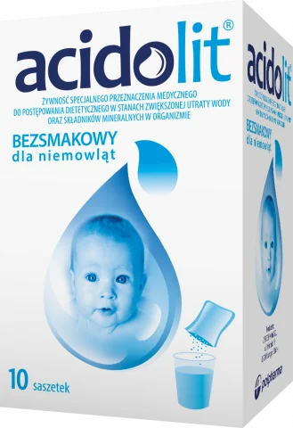 Acidolit, proszek do przygotowania roztworu doustnego, 10 saszetek