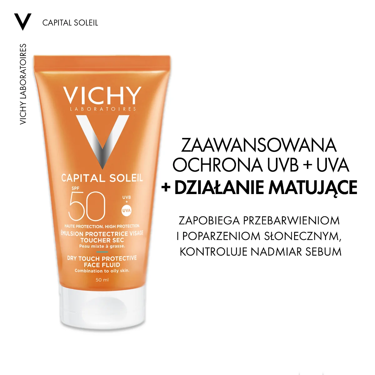 Vichy Capital Soleil matujący krem SPF 50, 50 ml