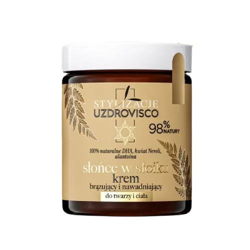 Uzdrovisco Słońce w słoiku, krem brązujący i nawadniający do twarzy i ciała, 160 ml