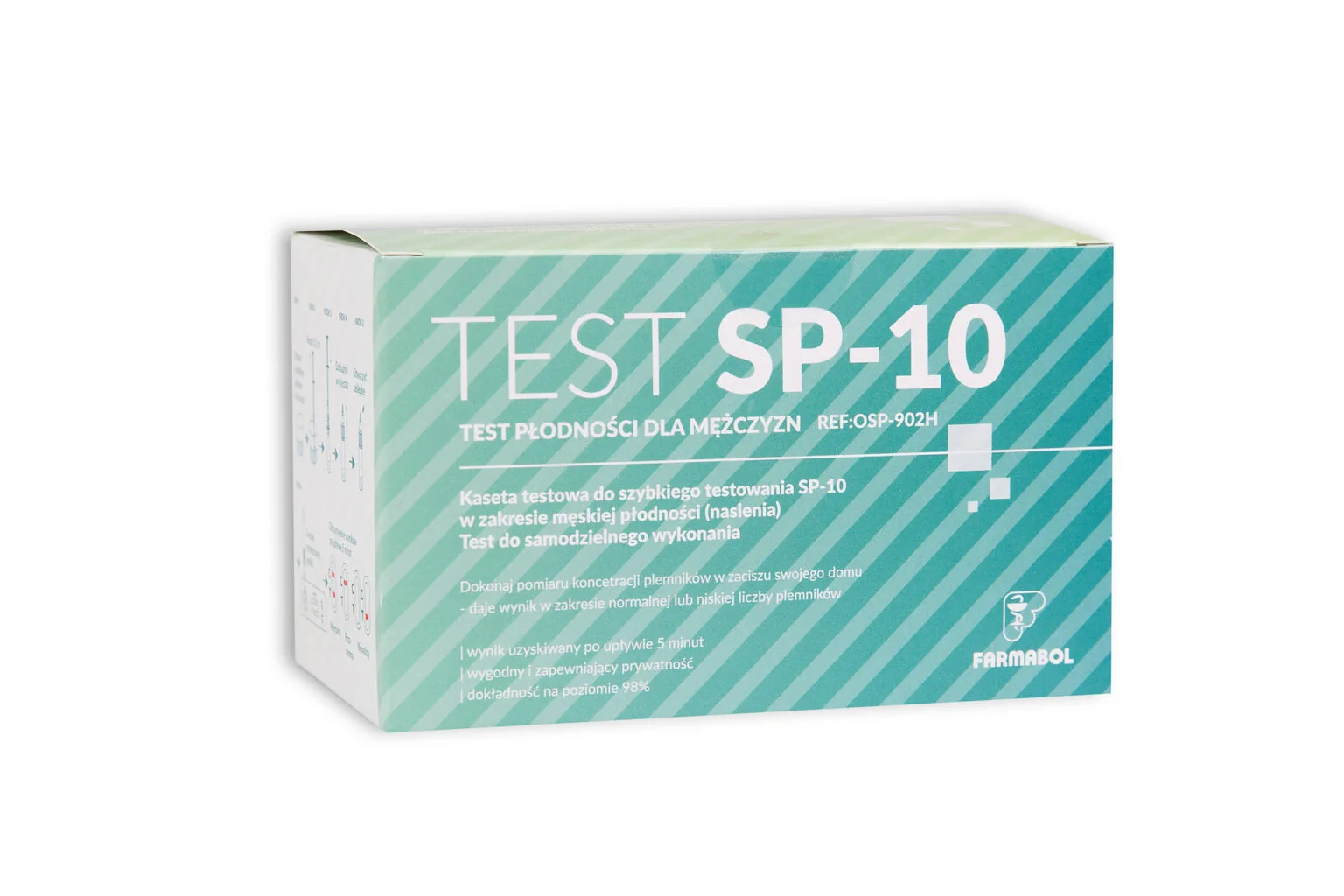 Farmabol Test SP-10, test płodności dla mężczyzn, 1 szt.