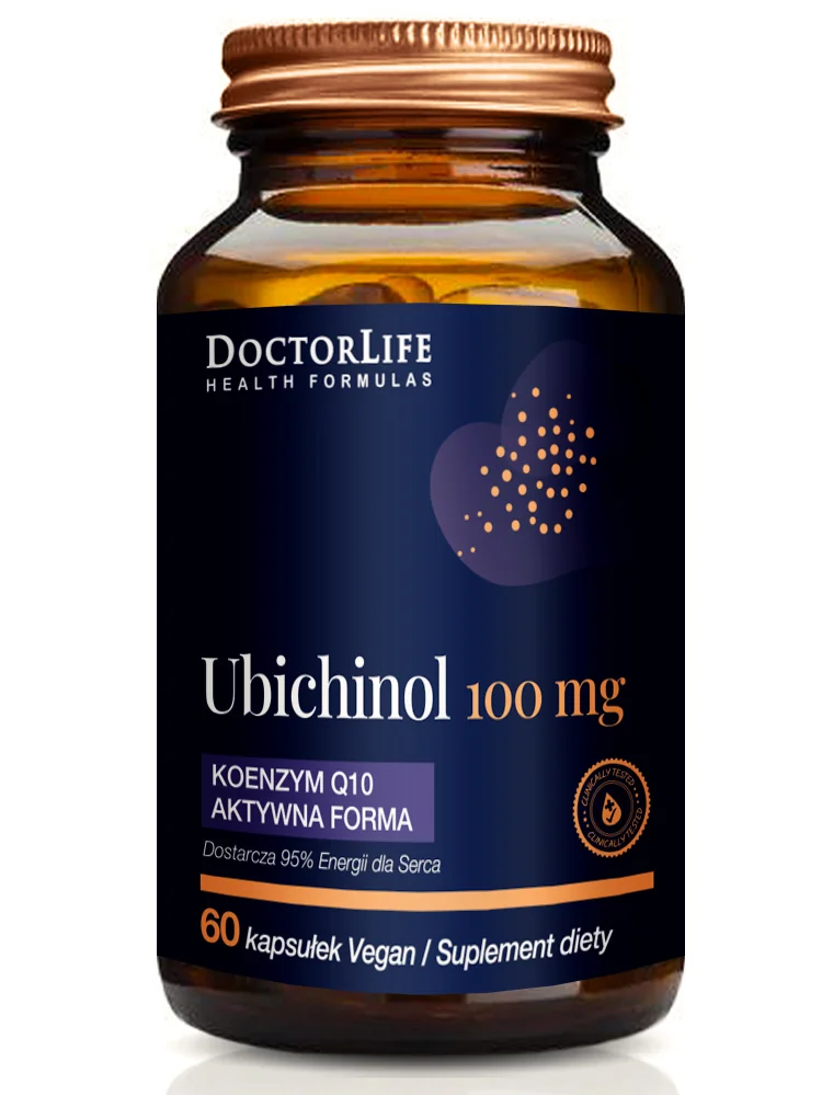 Doctor Life, Ubichinol 100 mg, suplement diety, 60 kapsułek