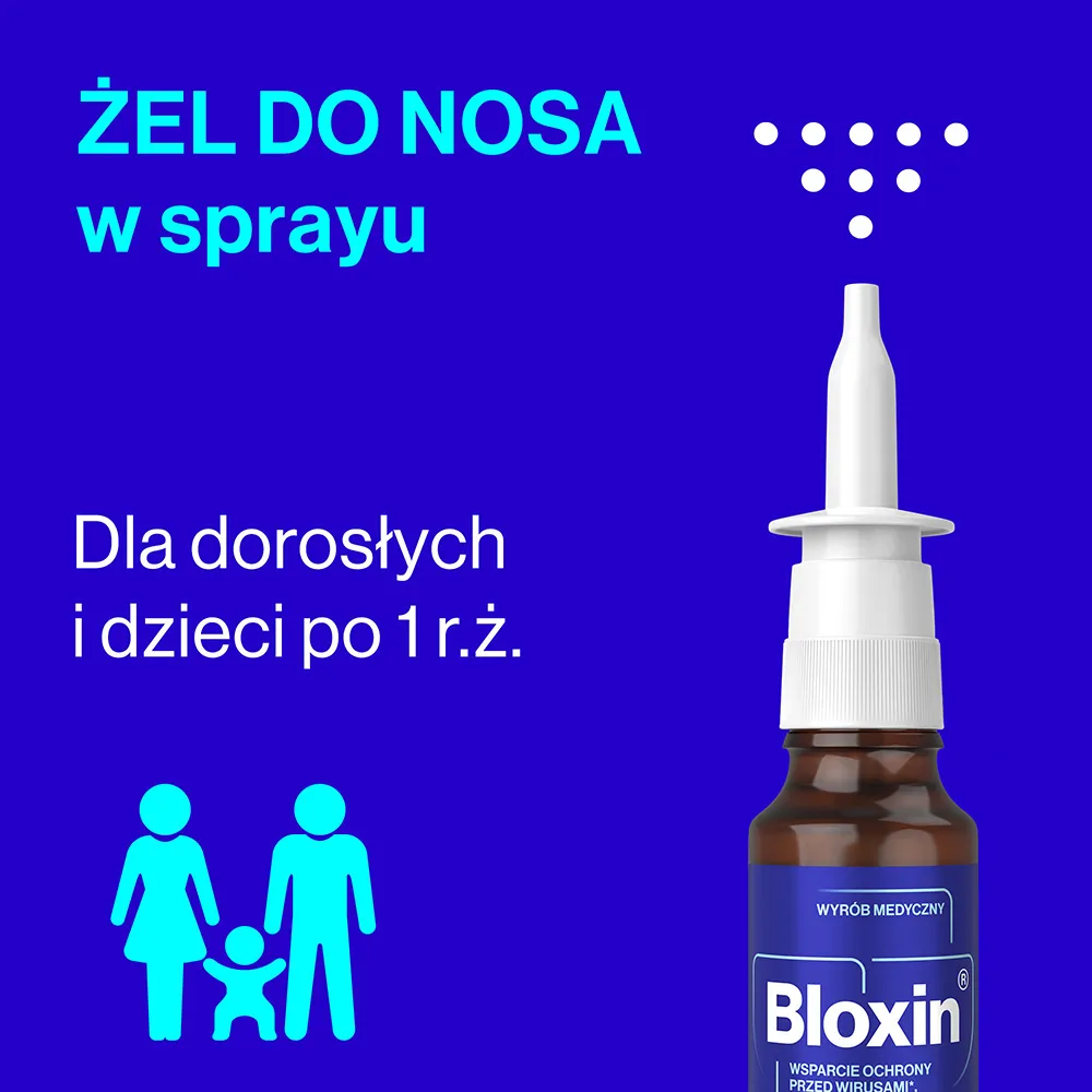 Bloxin Żel do nosa w sprayu, 20 ml 