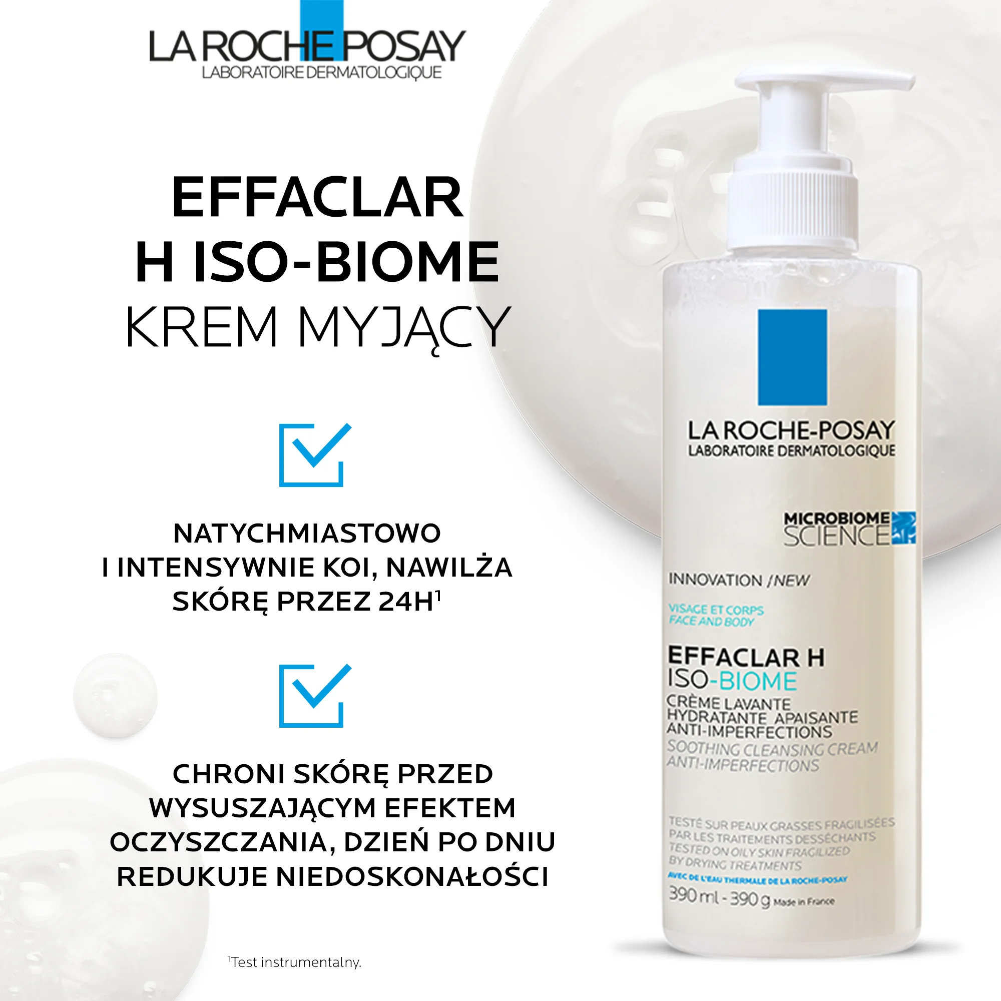 La Roche Posay Effaclar H Iso-Biome krem myjący, 200 ml