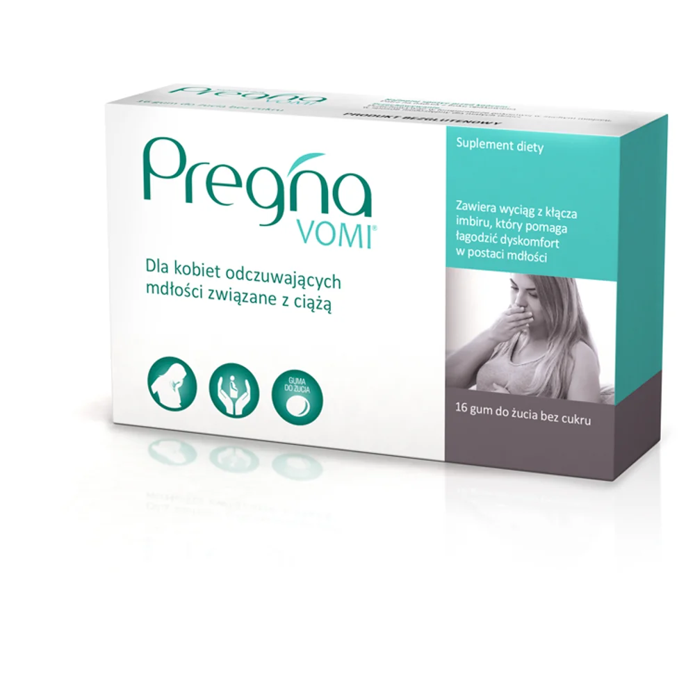 Pregna Vomi, suplement diety, 20 gum do żucia