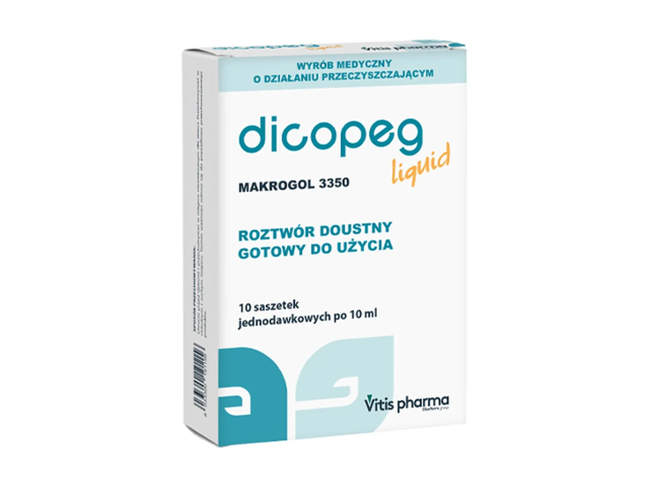 Dicopeg Liquid, roztwór doustny, 10 saszetek