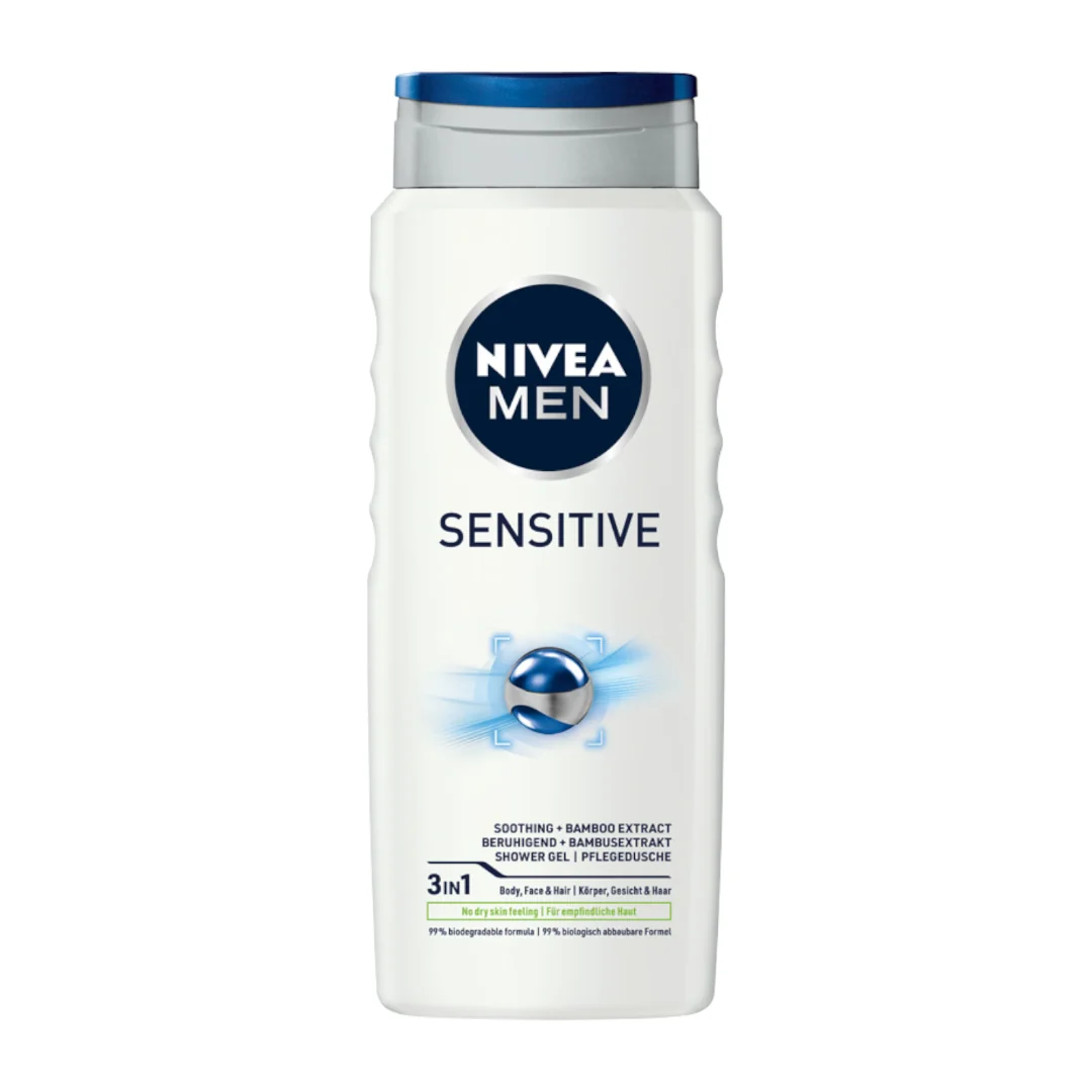 Nivea Men Sensitive, Żel pod prysznic, 500 ml