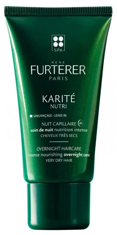 Rene Furterer Karite Nutri, intensywnie odżywiająca pielęgnacja do włosów suchych na noc, 75ml