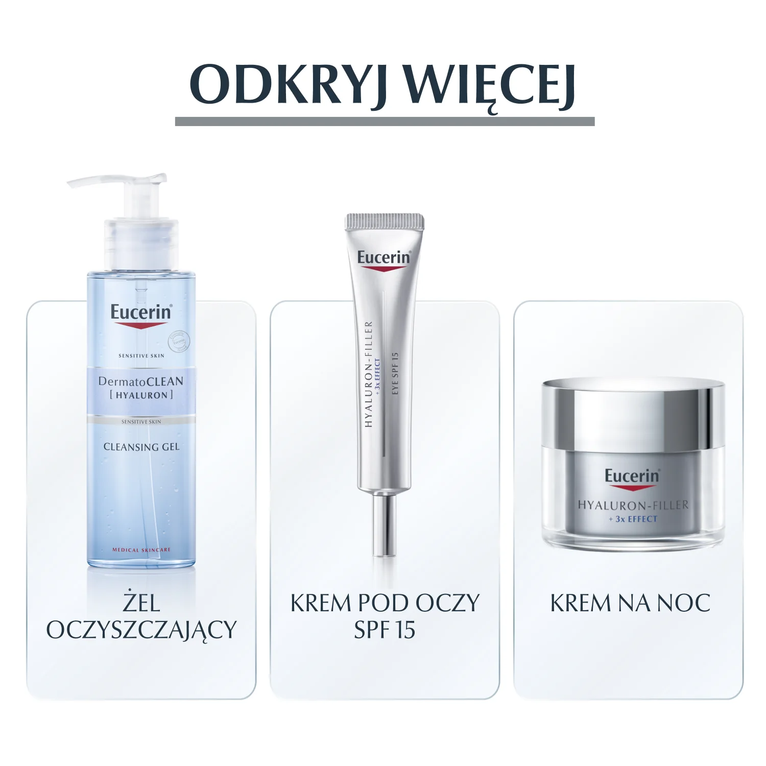 Eucerin Hyaluron-Filler przeciwzmarszczkowy krem na dzień do skóry mieszanej SPF 15, 50 ml