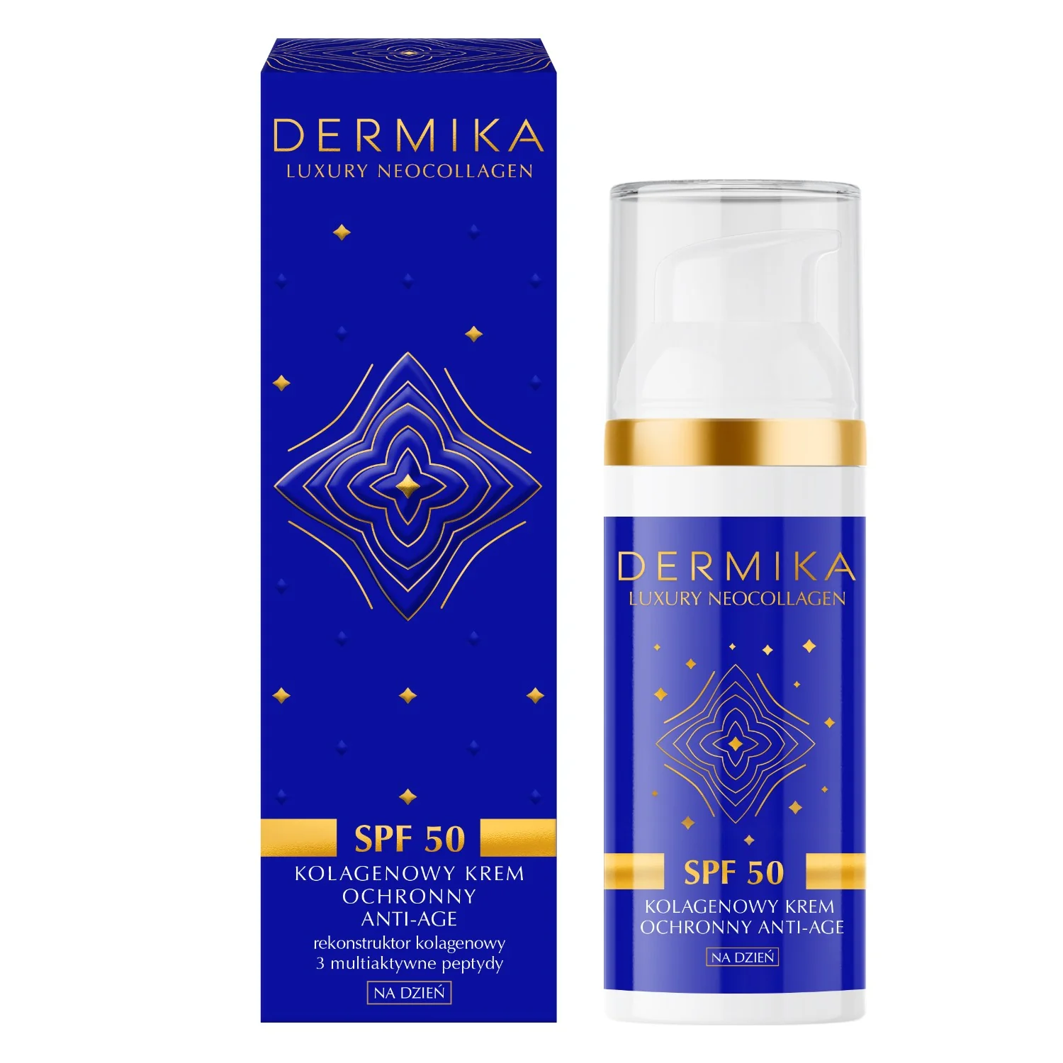 Dermika Luxury Neocollagen kolagenowy krem ochronny Anti-Age SPF50, 50 ml