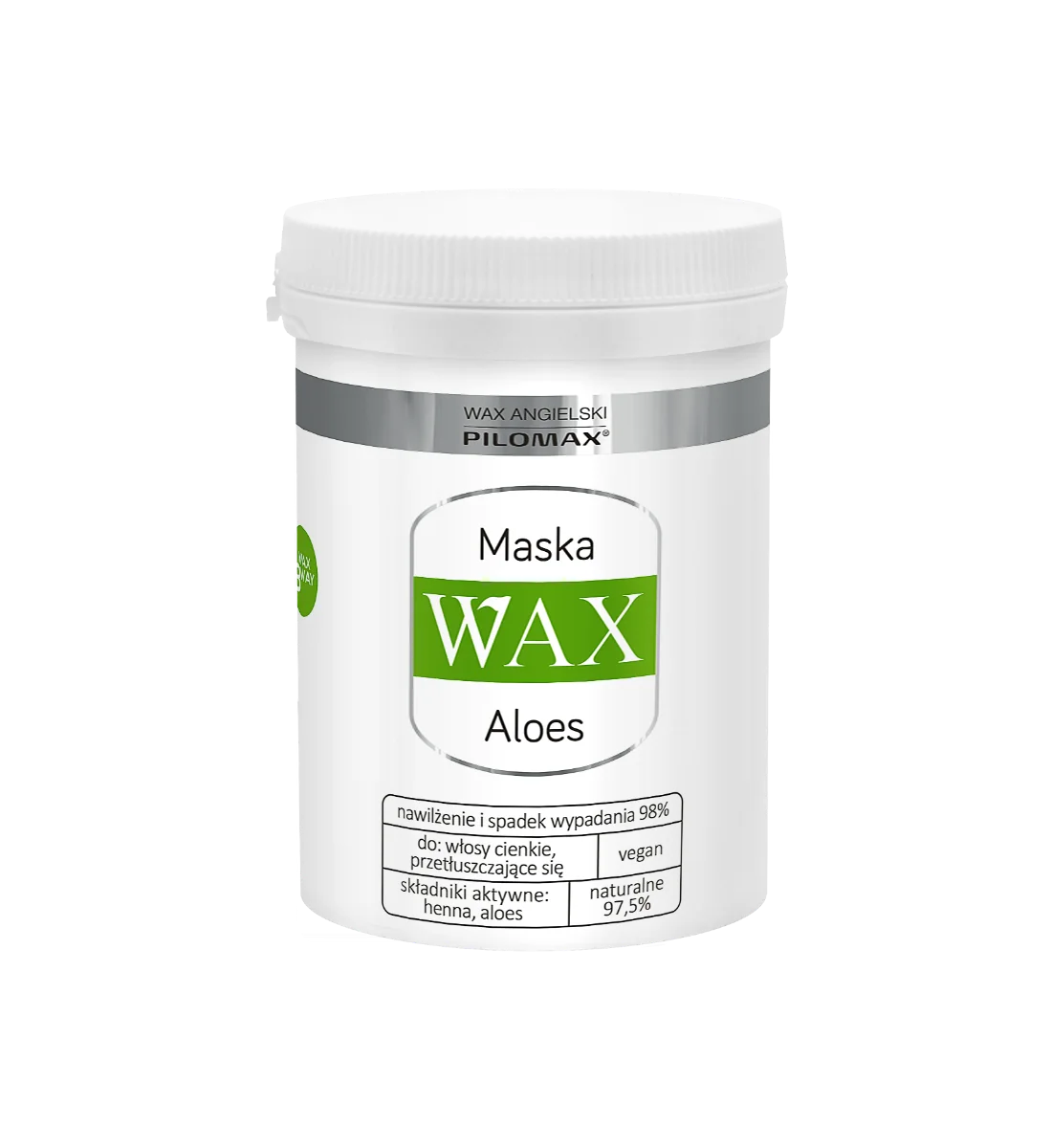 WAX NaturClassic Aloes, maska regenerująca do włosów cienkich, 240 ml