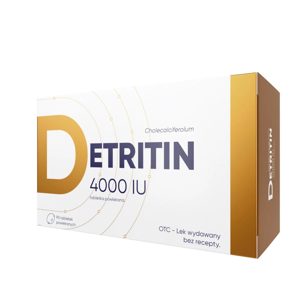 Detritin 4000 IU, 90 tabletek powlekanych