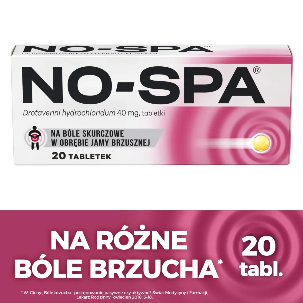 No-Spa, 40 mg, 20 tabletek