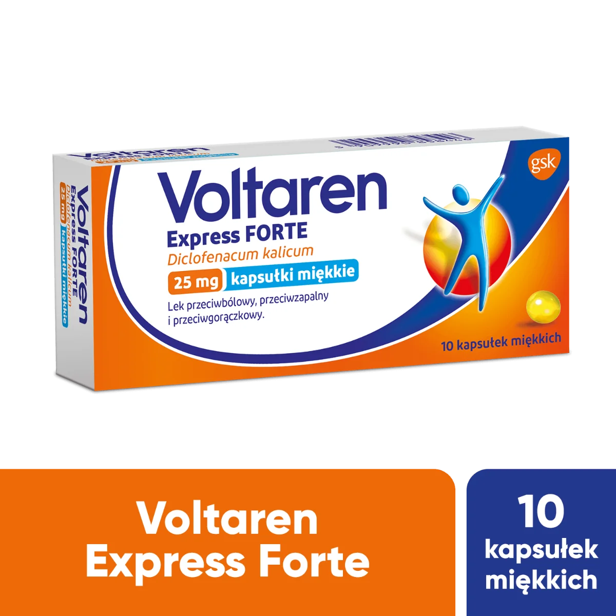 Voltaren Express Forte, 25 mg , 10 kapsułek miękkich