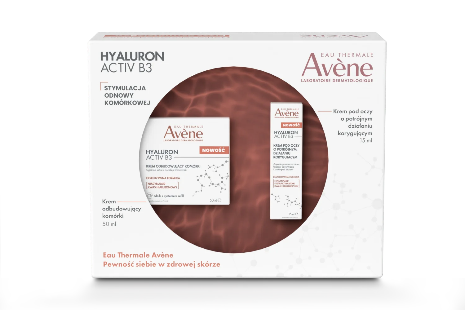 Eau Thermale Avene Hyaluron Activ B3 zestaw krem, 50 ml + krem pod oczy, 15 ml