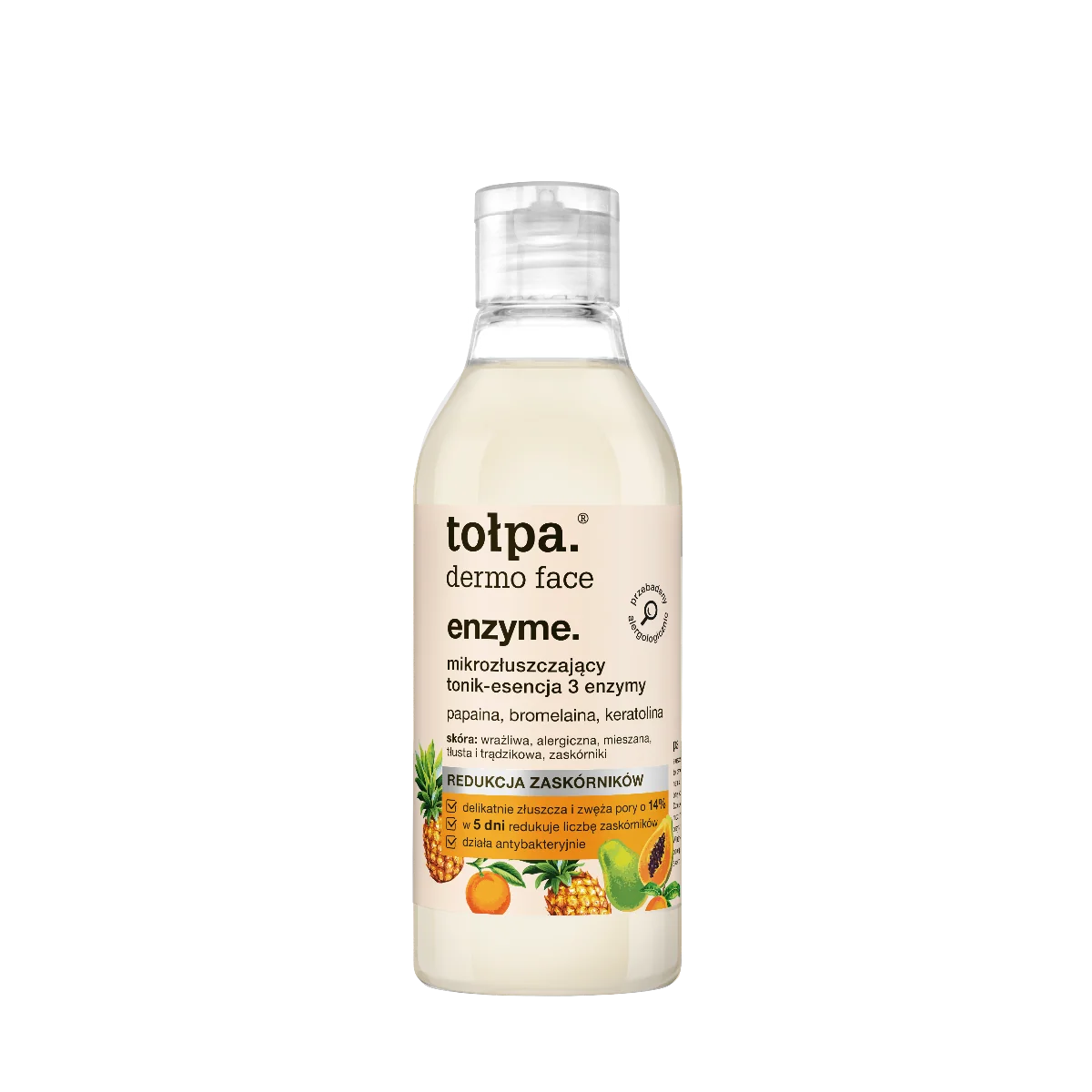 Tołpa Dermo Face Enzyme. Mikrozłuszczający tonik-esencja 3 enzymy, 200 ml